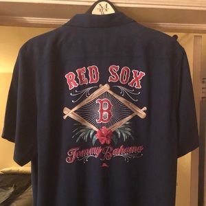Tommy Bahama Boston Red Sox Camp Shirt XL